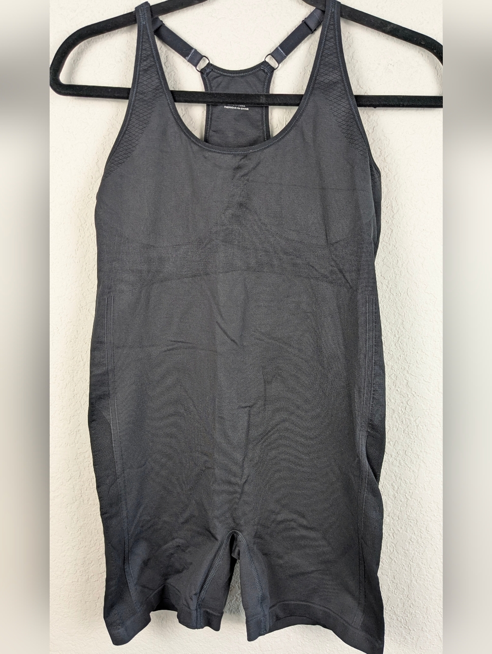 Tory Burch Sport S Active Racerback Cami Short Unitard Black Shelf Bra